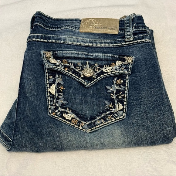Grace in LA Denim - Grace in LA jeans with embellished pockets